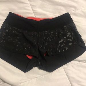 Leopard Lululemon shorts